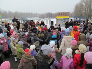 В детском игровом парке Н.Водяновой прошло новогоднее представление